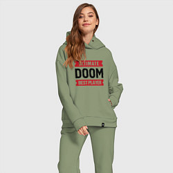 Женский костюм оверсайз Doom Ultimate, цвет: авокадо — фото 2