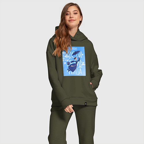 Женский костюм оверсайз Лучшая воспитательница Мэри Поппинс / Хаки – фото 2