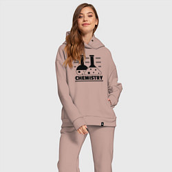Женский костюм оверсайз CHEMISTRY химия, цвет: пыльно-розовый — фото 2