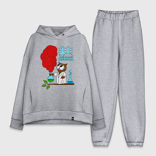 Женский костюм оверсайз Сова химик / Меланж – фото 1