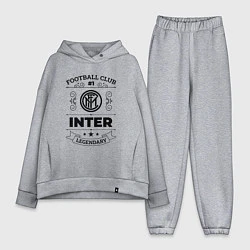 Женский костюм оверсайз Inter: Football Club Number 1 Legendary, цвет: меланж