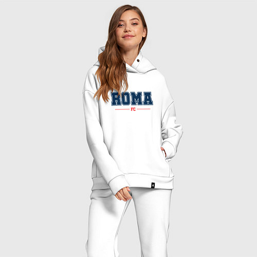 Женский костюм оверсайз Roma FC Classic / Белый – фото 2