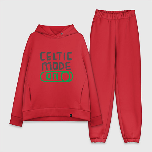 Женский костюм оверсайз Celtic Mode On / Красный – фото 1