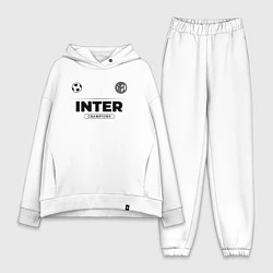 Женский костюм оверсайз Inter Униформа Чемпионов, цвет: белый