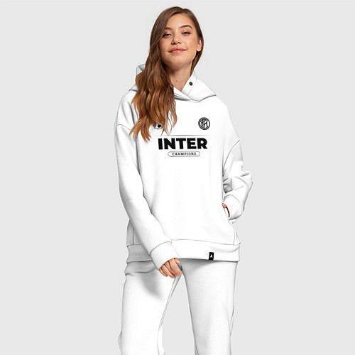 Женский костюм оверсайз Inter Униформа Чемпионов / Белый – фото 2