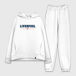 Женский костюм оверсайз Liverpool FC Classic, цвет: белый