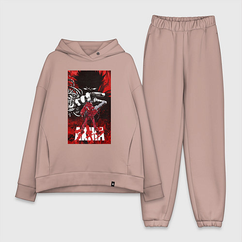 Женский костюм оверсайз Akira anime cyberpunk / Пыльно-розовый – фото 1