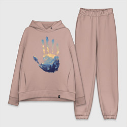 Женский костюм оверсайз Отпечаток ладони Кратоса