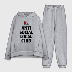 Женский костюм оверсайз Anti social local club