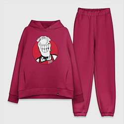 Женский костюм оверсайз Доктор Ливси - KFC Edition, цвет: маджента