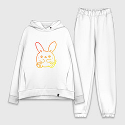 Женский костюм оверсайз Summer Bunny, цвет: белый