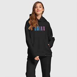 Женский костюм оверсайз Nmixx kpop группа, цвет: черный — фото 2