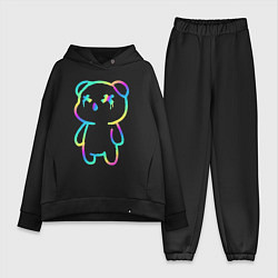 Женский костюм оверсайз Cool neon bear