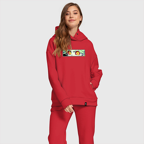 Женский костюм оверсайз Ребекка из Киберпанка: Глаза / Красный – фото 2