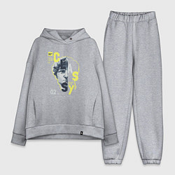 Женский костюм оверсайз Аполлон и надписи