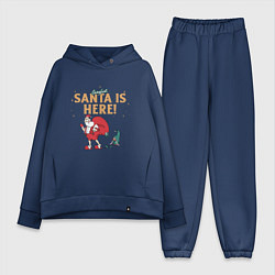 Женский костюм оверсайз Careful Santa is here, цвет: тёмно-синий