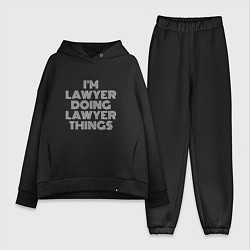 Женский костюм оверсайз Im lawyer doing lawyer things