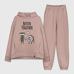 Женский костюм оверсайз Болт и гайка - милые каваи любовь