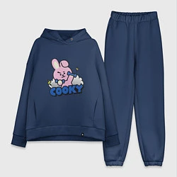 Женский костюм оверсайз Cooky BT21 Jungkook, цвет: тёмно-синий