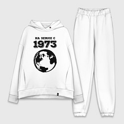 Женский костюм оверсайз На Земле с 1973 с краской на светлом