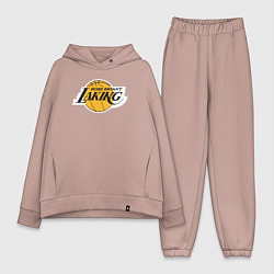 Женский костюм оверсайз Kobe Bryant laking, цвет: пыльно-розовый