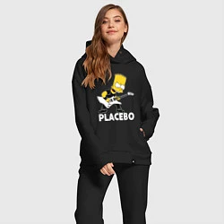 Женский костюм оверсайз Placebo Барт Симпсон рокер, цвет: черный — фото 2