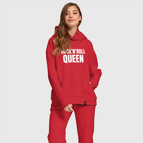 Женский костюм оверсайз Королева рокнролла / Красный – фото 2