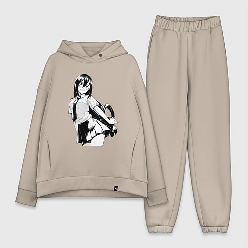 Женский костюм оверсайз Цуя Асуи - Геройская академия / Миндальный – фото 1