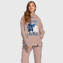 Женский костюм оверсайз Кучеров Никита, цвет: пыльно-розовый — фото 2