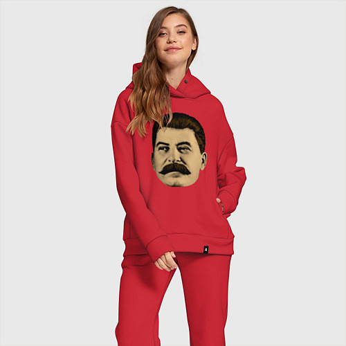 Женский костюм оверсайз Сталин СССР / Красный – фото 2