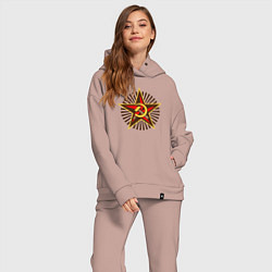 Женский костюм оверсайз Star USSR, цвет: пыльно-розовый — фото 2