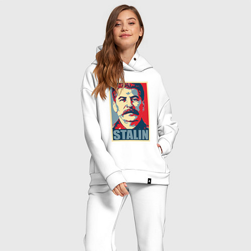Женский костюм оверсайз Stalin USSR / Белый – фото 2