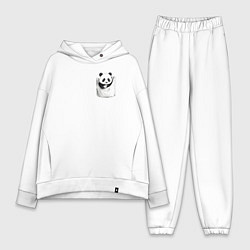 Женский костюм оверсайз Панда в кармане