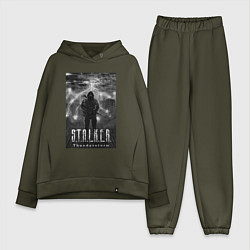 Женский костюм оверсайз Stalker thunderstorm, цвет: хаки
