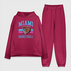 Женский костюм оверсайз Basket Miami, цвет: маджента