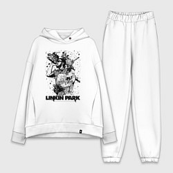 Женский костюм оверсайз Linkin Park all, цвет: белый
