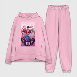 Женский костюм оверсайз BTS art anime style