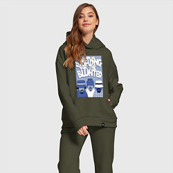 Женский костюм оверсайз Cypress hill - blunted, цвет: хаки — фото 2