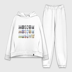 Женский костюм оверсайз Moscow - Москва, цвет: белый