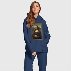 Женский костюм оверсайз Mona Lisa - original, цвет: тёмно-синий — фото 2