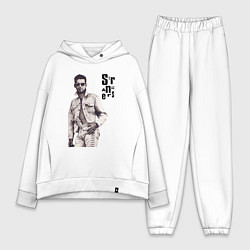 Женский костюм оверсайз Depeche Mode - Dave Gahan Pistols, цвет: белый