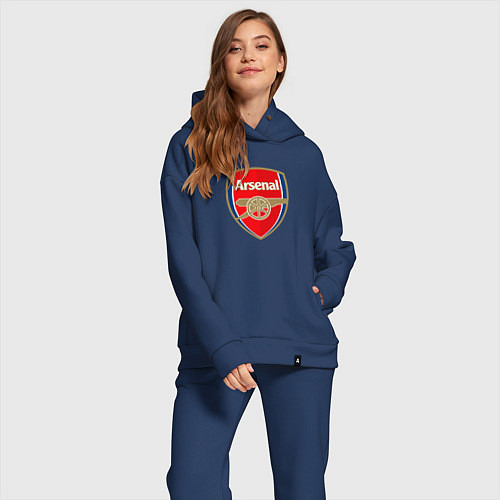 Женский костюм оверсайз Arsenal fc sport / Тёмно-синий – фото 2