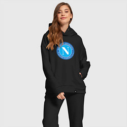 Женский костюм оверсайз Napoli fc sport, цвет: черный — фото 2