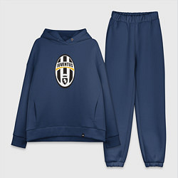 Женский костюм оверсайз Juventus sport fc, цвет: тёмно-синий