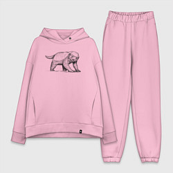 Женский костюм оверсайз Медоед недоволен