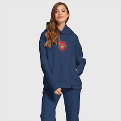 Женский костюм оверсайз Arsenal fc sport club, цвет: тёмно-синий — фото 2