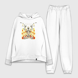 Женский костюм оверсайз Flame angel, цвет: белый