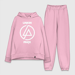 Женский костюм оверсайз Linkin Park logo, цвет: светло-розовый