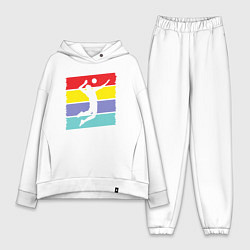 Женский костюм оверсайз Bright volleyball