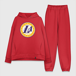 Женский костюм оверсайз Lakers stars, цвет: красный